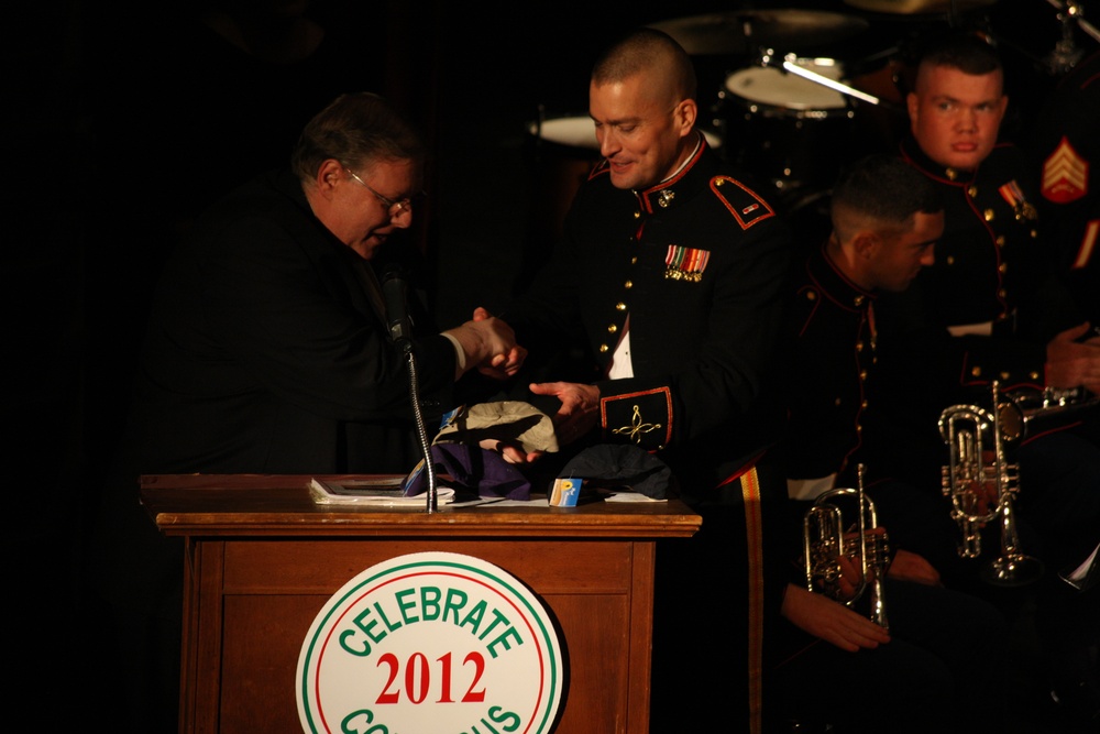 Parris Island Marine Band at the Celebrate Columbus 2012 Concert at the Klein Memorial Auditorium in Bridgeport, Conn.