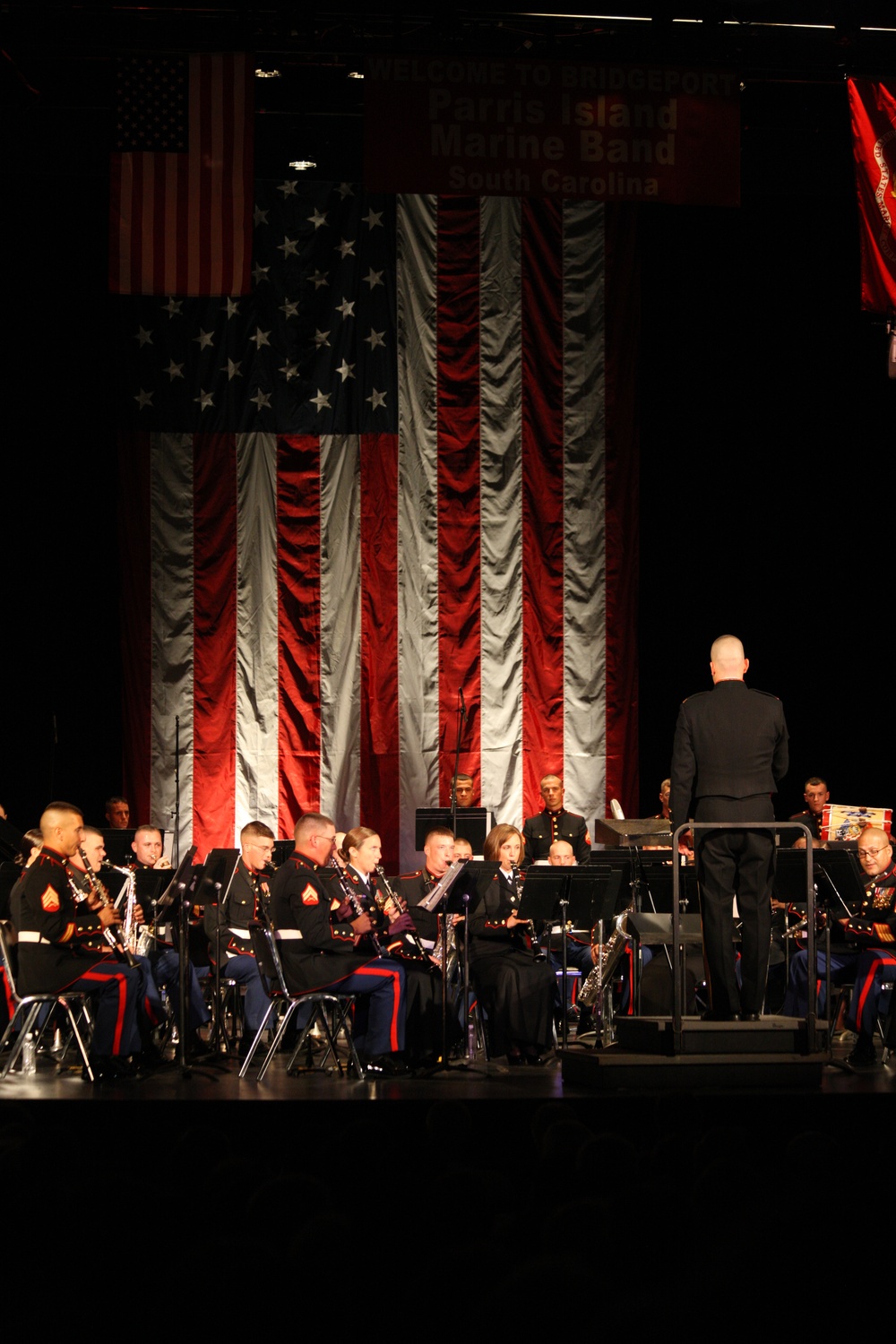 Parris Island Marine Band at the Celebrate Columbus 2012 Concert at the Klein Memorial Auditorium in Bridgeport, Conn.