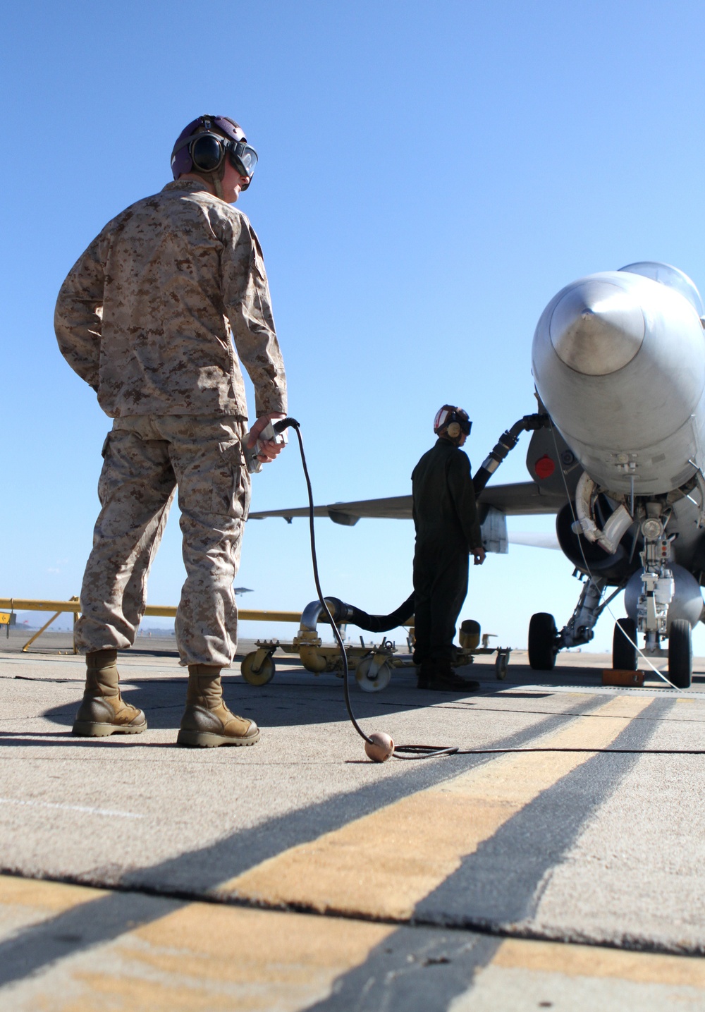 Station bulk fuel Marines keep fuel flowing, aircraft going