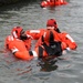 Coast Guard crew trains with cold water survival swims