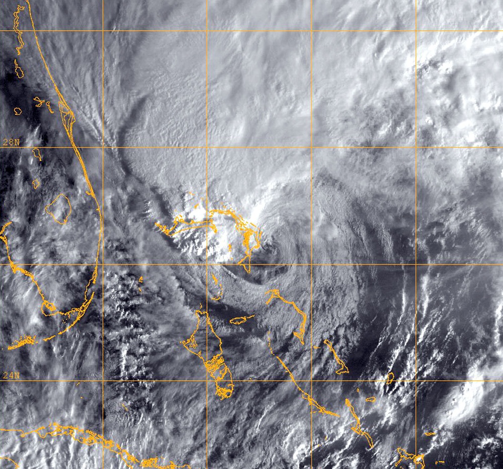 Hurricane Sandy infrared image