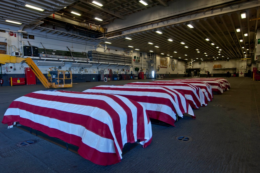 USS Wasp conducts burial at sea