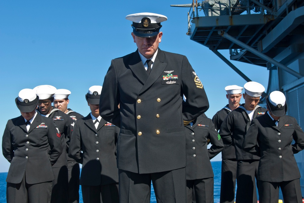 USS Wasp conducts burial at sea