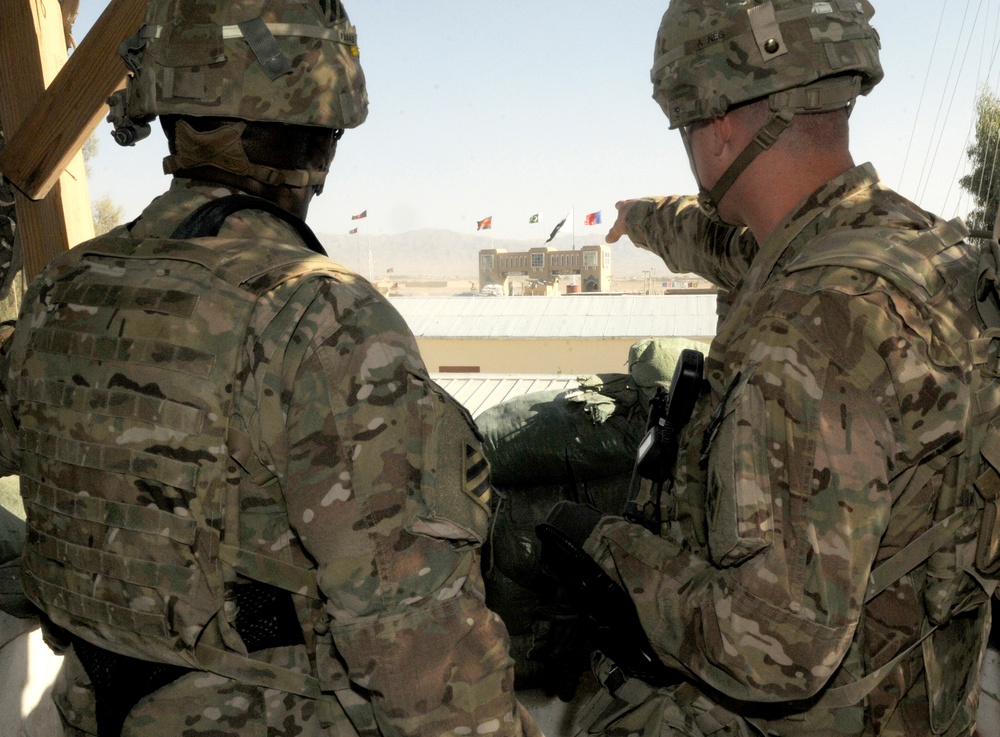 Command Sgt. Maj. Watson visits FOB Spin Boldak