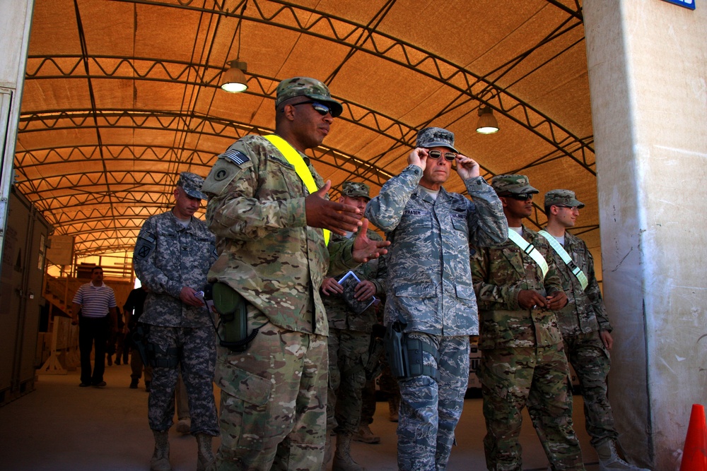 USTRANSCOM commander visits Kandahar Retrosort Yard
