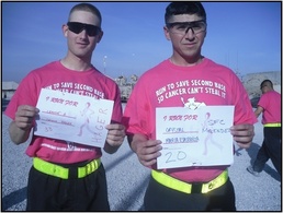 584th MAC soldiers run for breast cancer awareness