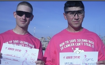 584th MAC soldiers run for breast cancer awareness