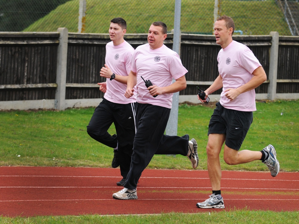 Sporting pink to raise awareness