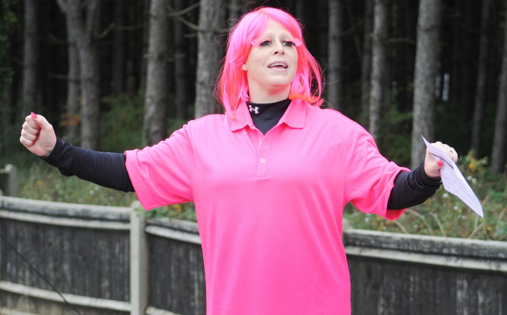 Sporting pink to raise awareness