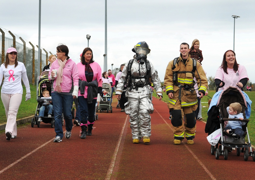 Sporting pink to raise awareness