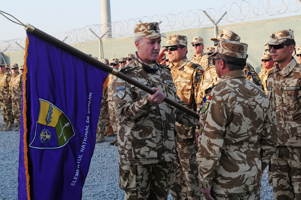 Romanian soldiers celebrate their Armed Forces Day in Afghanistan
