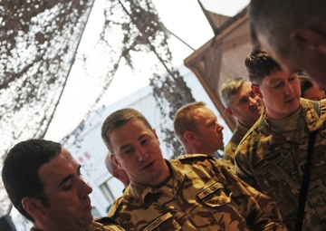 Romanian soldiers celebrate their Armed Forces Day in Afghanistan