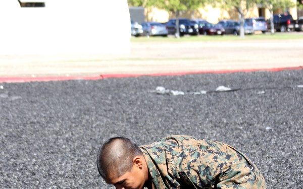 Testing Out: Recruits of Co. C earn tan belt