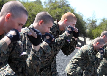 Testing Out: Recruits of Co. C earn tan belt