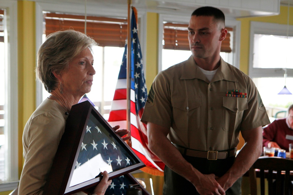 Marine awarded for outstanding role in local community