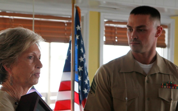 Marine awarded for outstanding role in local community