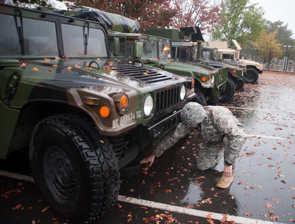 District of Columbia National Guard stands ready as Hurricane Sandy approaches