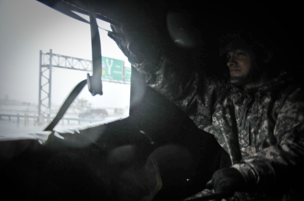 NJ National Guard operations during Hurricane Sandy