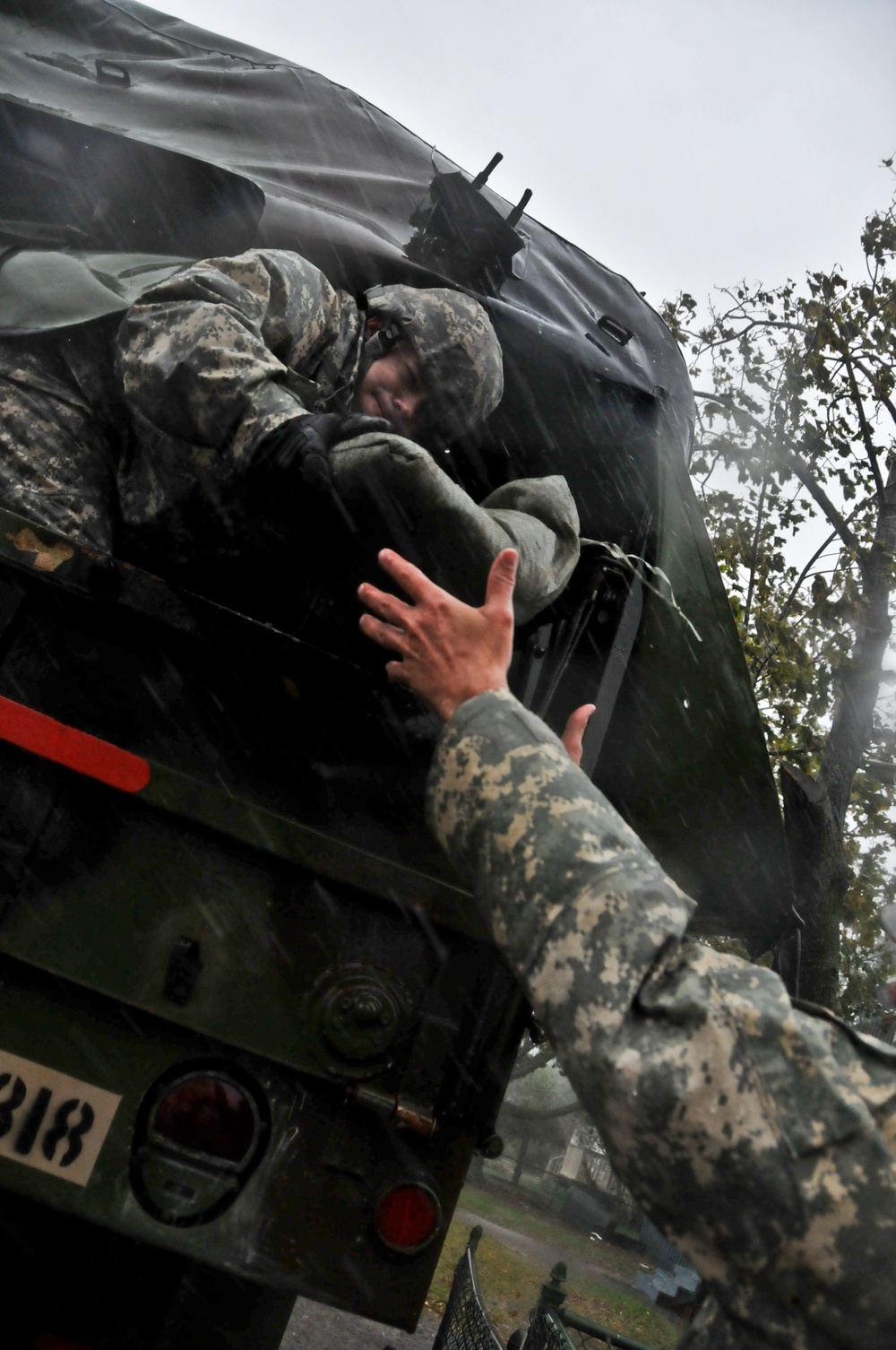 NJ National Guard operations during Hurricane Sandy