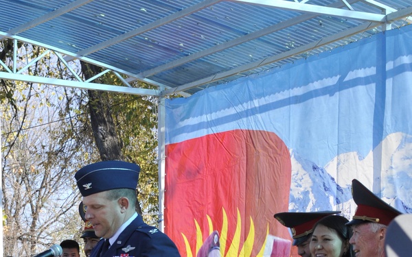 Transit Center deputy director attends Bishkek Police Academy graduation