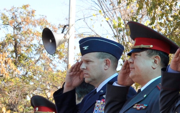 Transit Center deputy director attends Bishkek Police Academy graduation