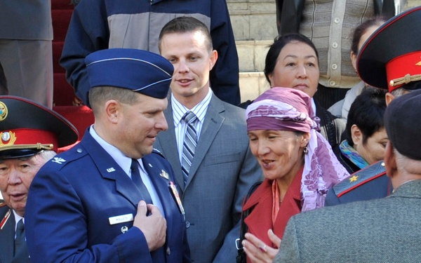 Transit Center deputy director attends Bishkek Police Academy graduation