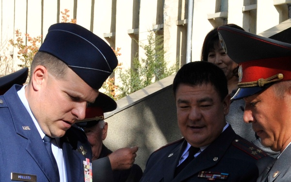 Transit Center deputy director attends Bishkek Police Academy graduation