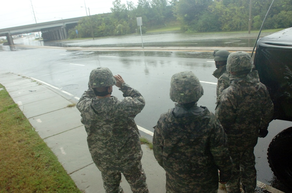 Virginia National Guard soldiers perform Hurricane Sandy support operations in Norfolk