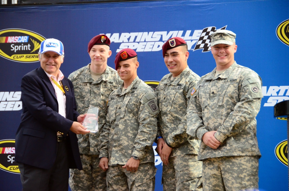 Fort Bragg soldiers start NASCAR 'engines'