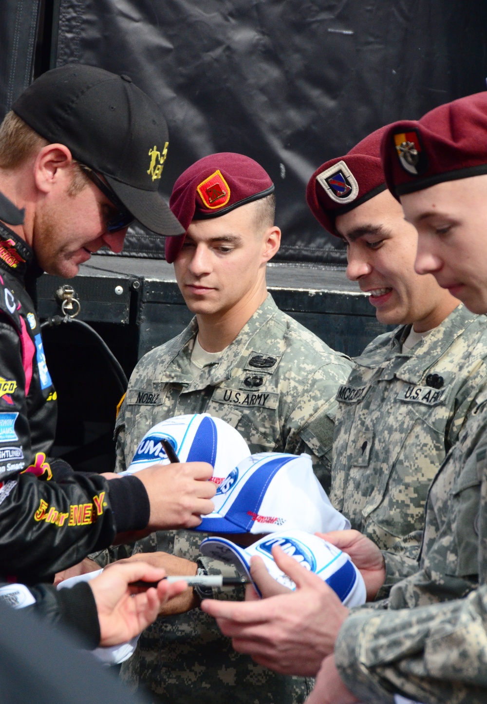 Fort Bragg soldiers start NASCAR 'engines'