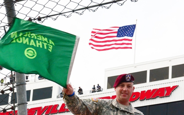 Fort Bragg soldiers start NASCAR 'engines'