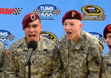 Fort Bragg soldiers start NASCAR 'engines'