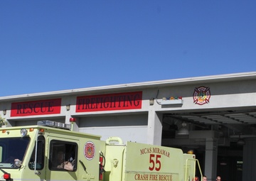 Local college club visits aircraft firefighters