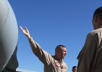 Local college club visits aircraft firefighters