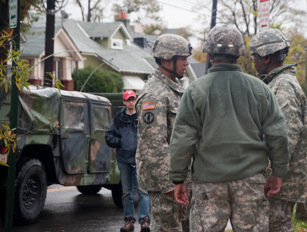 DC National Guard aids local authorities in the aftermath of Hurricane Sandy