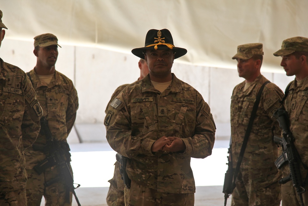 Change of command ceremony