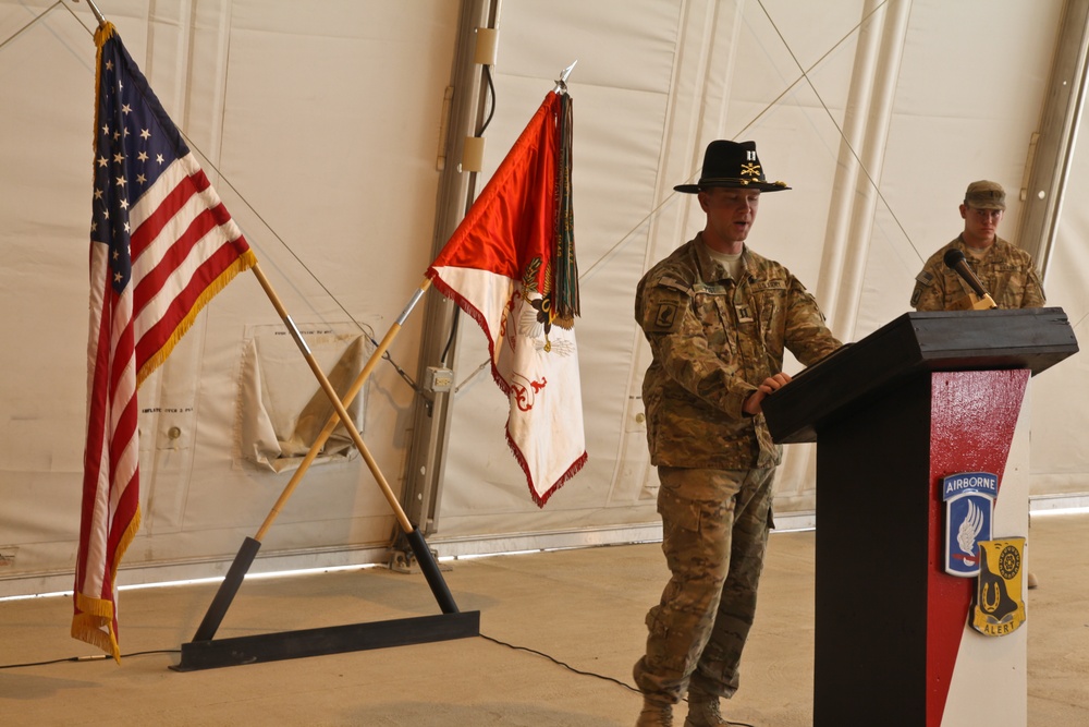 Change of command ceremony