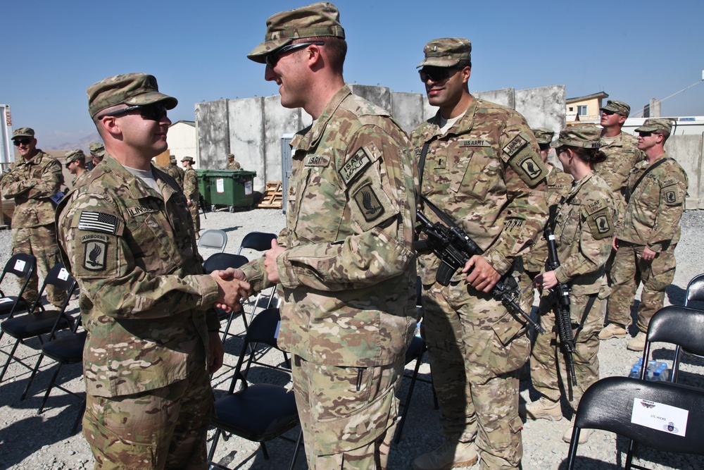 Change of command ceremony