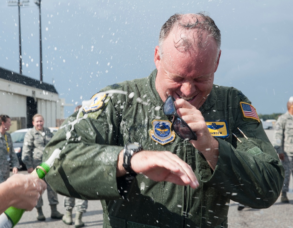 Col. Hansen's final flight at JB Charleston