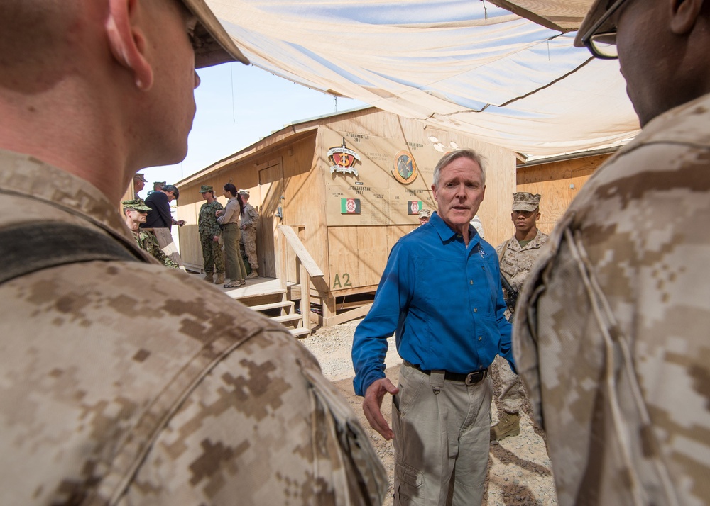 Secretary of the Navy visits FOB Geronimo