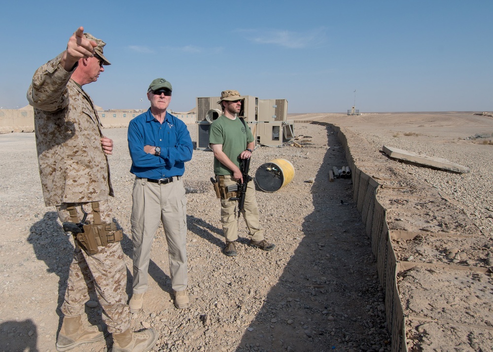 Secretary of the Navy visits Camp Bastion