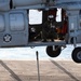 Helicopter carries cargo between ships