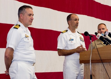 Media addressed in Hong Kong aboard USS Bonhomme Richard