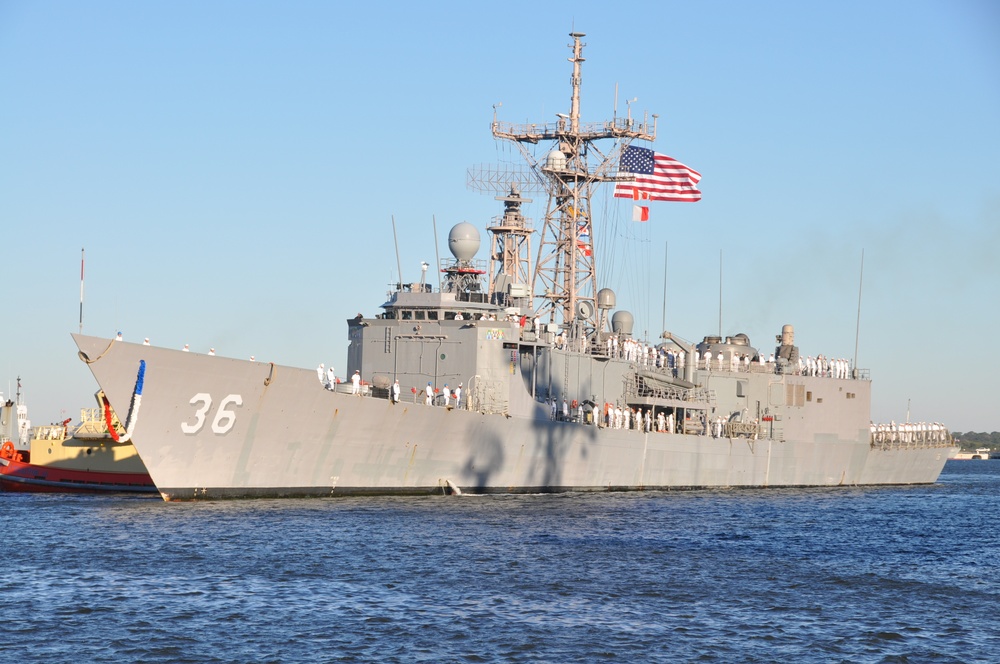 USS Underwood returns to Naval Station Mayport