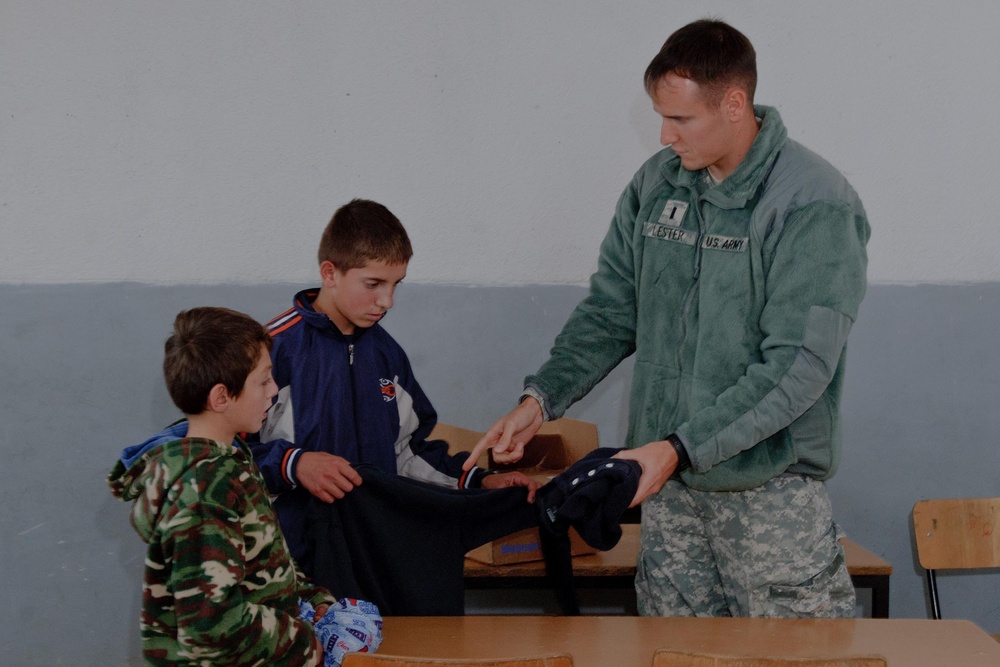 Soldiers help build community relations in Kosovo