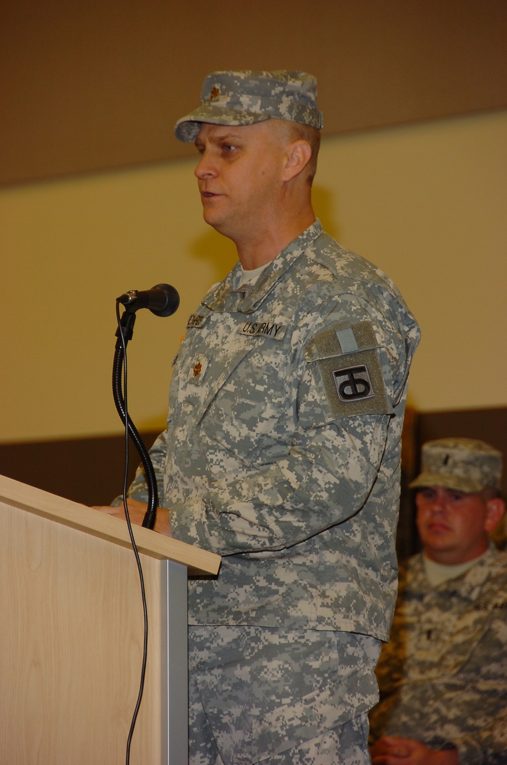 Richards speaks at activation ceremony