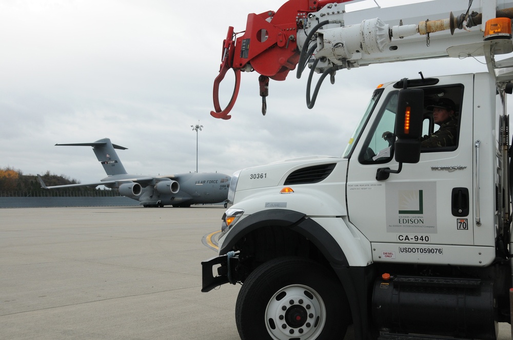 105th Airlift Wing Key Hub in 18th Air Force 'Lean Forward' support of East Coast relief efforts