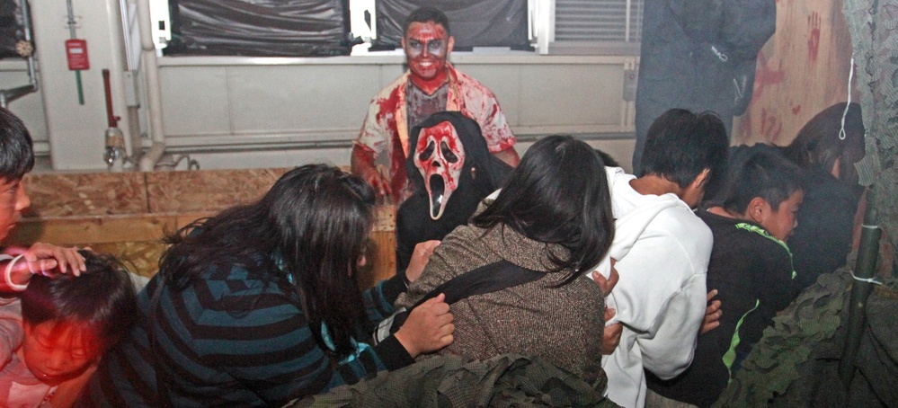 MWSS-171 puts on masks to scare all