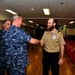 USS Emory S. Land CO visits MV Logos Hope book store