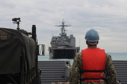 USS Fort McHenry departs Durres, Albania